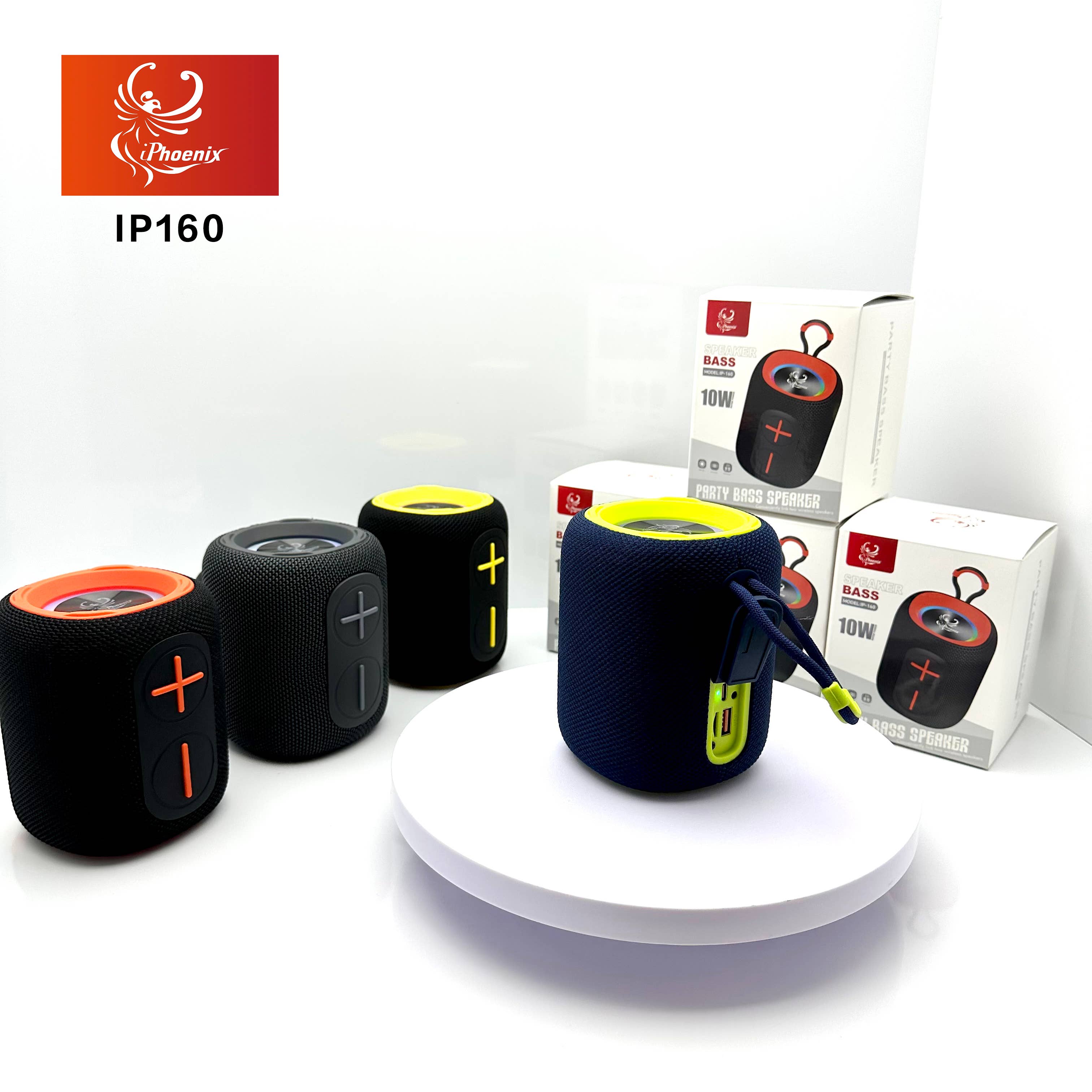 iPhoenix Technology Corporation - Wholesale Speakers - IP-160 Mini Portable 12 Hr Playtime 10W 1800mAh Speaker4