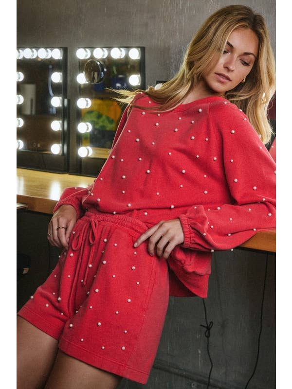 Oddi - Vendita all'ingrosso Pantaloncini - Donna - Pantaloncini in spugna francese lavati con acido5