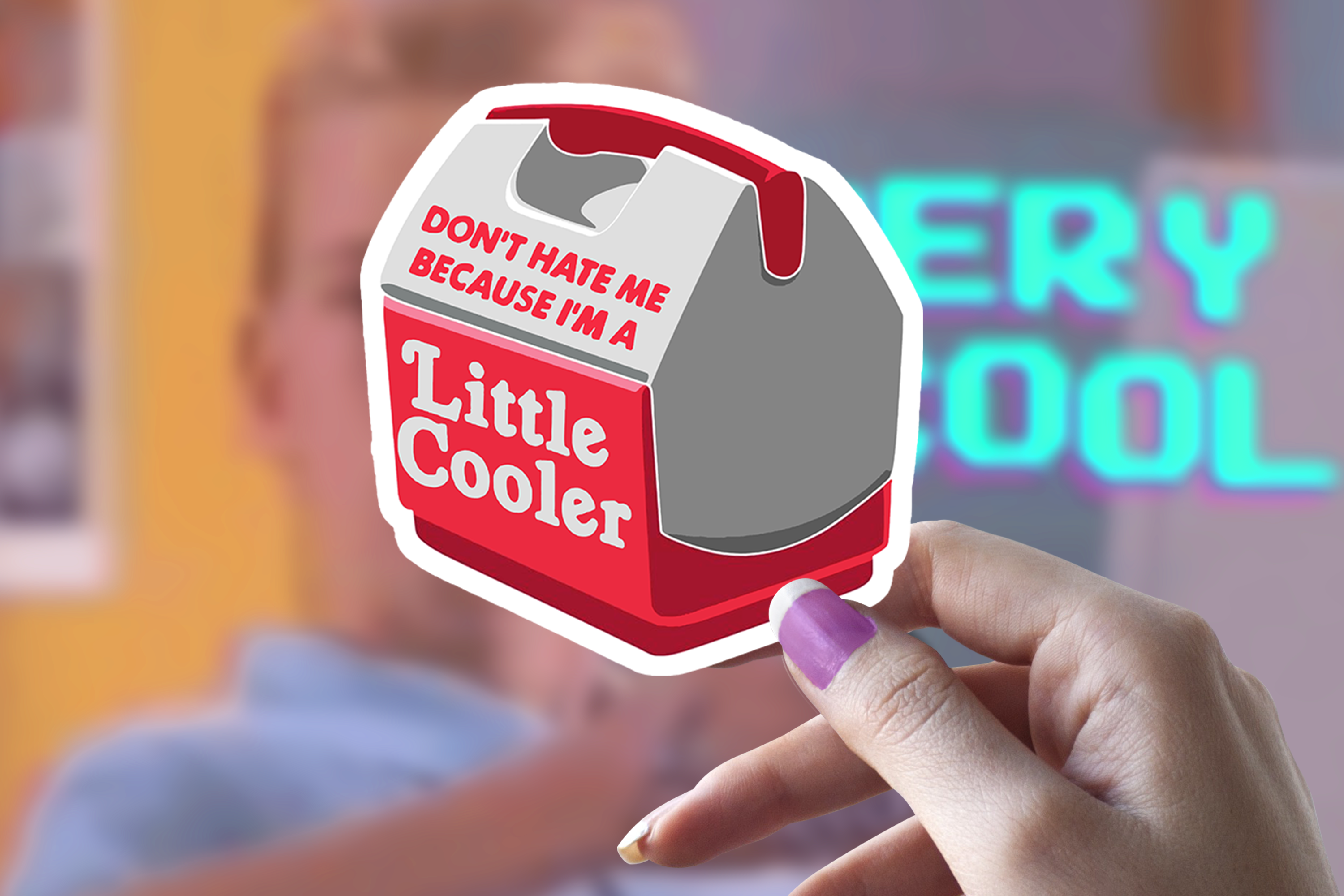 Sticker Bull - Wholesale Sticker - Haat me niet, ik ben een beetje cooler, grappige vinylsticker3