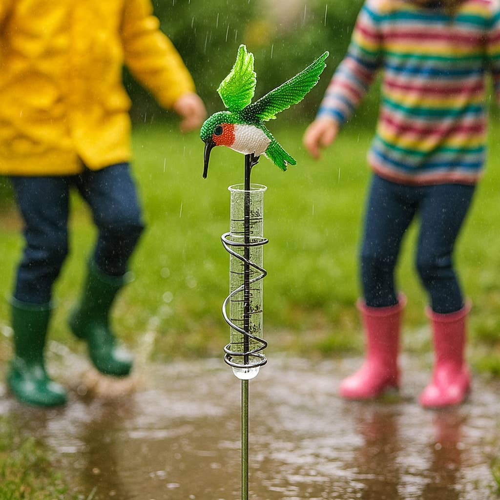 Beadworx By Extol Accessories Ltd. - Wholesale Outdoor Ornament/Decor - Rain Gauge Hummingbird Set of 22