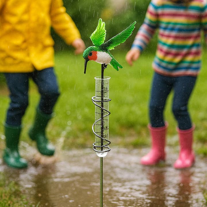 Beadworx By Extol Accessories Ltd. - Wholesale Outdoor Ornament/Decor - Rain Gauge Hummingbird Set of 22
