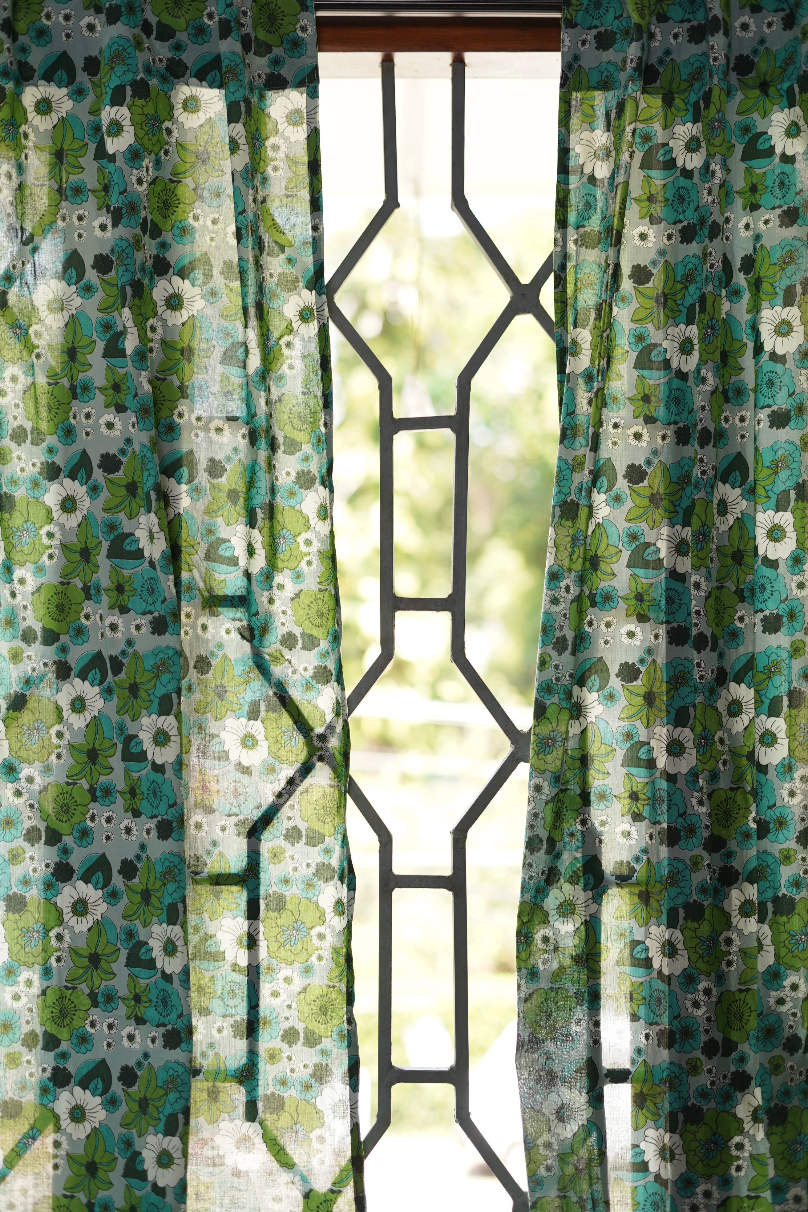 Annahmol - Wholesale Curtain - Vintage Inspired Botanical Sheer Curtains: Assorted Prints12