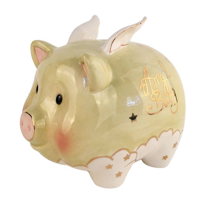 Blue Sky Clayworks - Wholesale Money/piggy bank - ANGEL BABY PIGGY BANK0