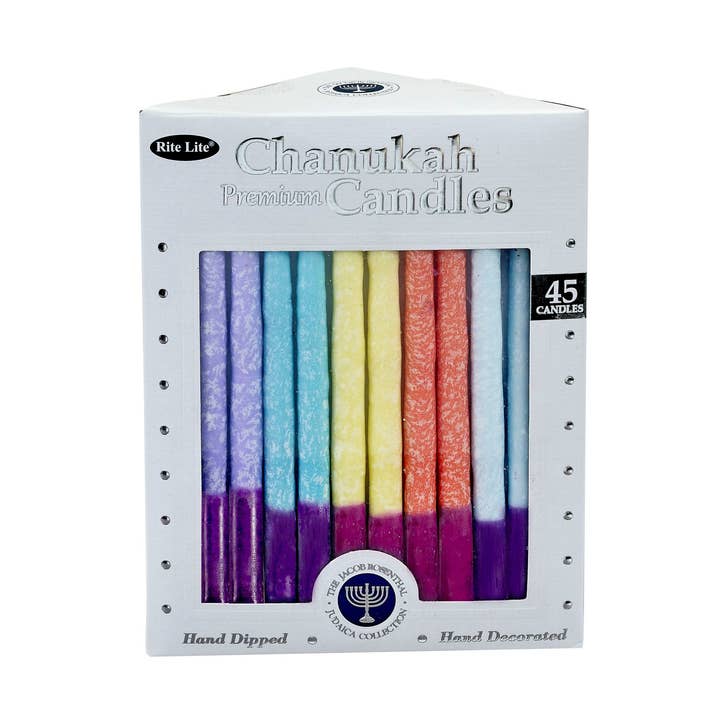 Rite lite – Großhandel Konische Kerze/Kerzenhalter – Chanukka-Kerzen, Prem, Mehrfarbig, 45/Geschenkbox0