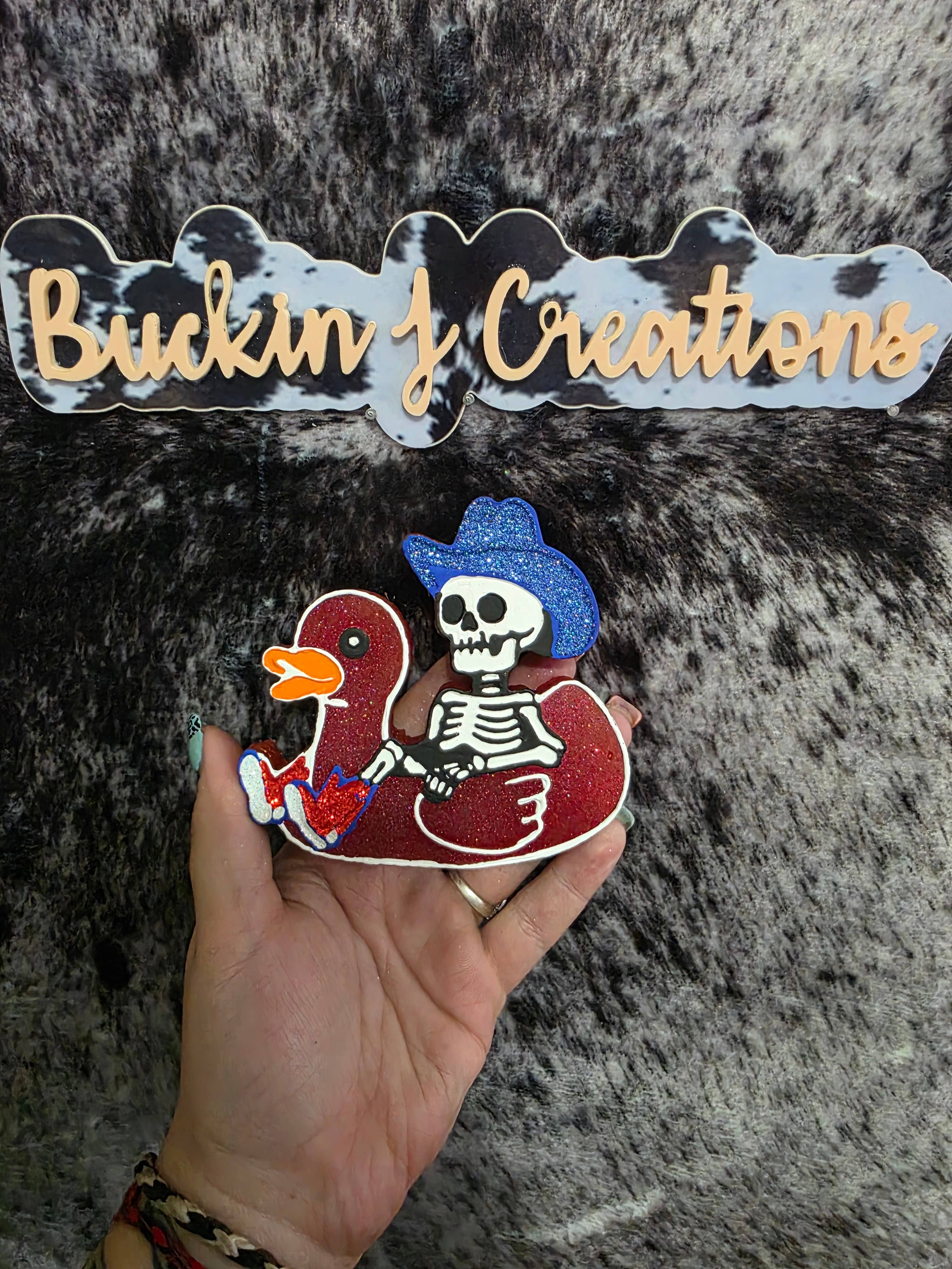 Buckin J Creations - Wholesale Car Freshener - Unisex - Rubber Ducky Skelly Car Air Freshener2