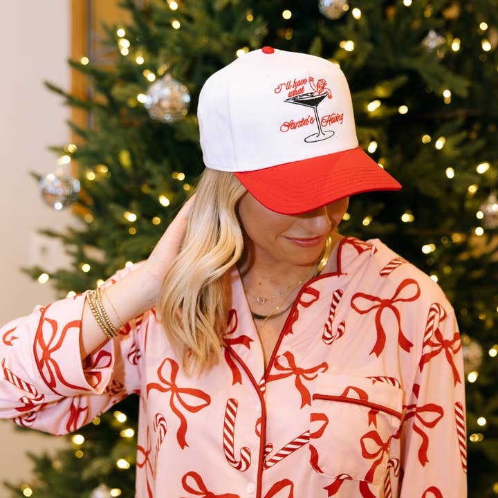 Ruby Moon - Wholesale Trucker Hat - Unisex - I'll Have What Santa's Having- Holiday Hat- Christmas Hat
