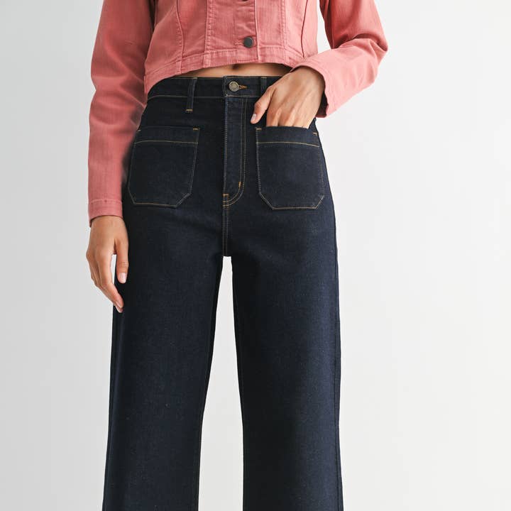 BP433J-A - SUP - Patch Pocket Wide Leg and other Purchase Wholesale patch pocket. Free Returns & Net 60 Terms on Faire trending on Faire.