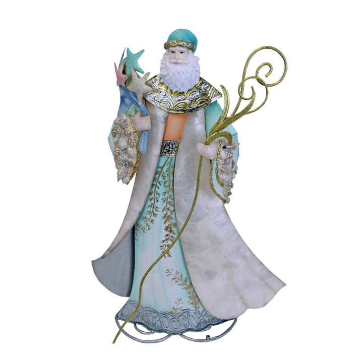 Beachcombers - Wholesale Christmas Decoration - SALE Christmas 19" Seaside Santa Claus Coastal Decoration