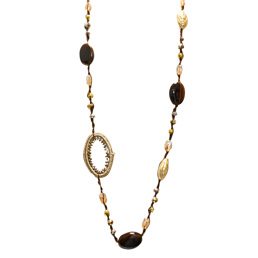 AMORINO SRL - Wholesale Beaded/Pearl Necklace - LONG ADJUSTABLE STRING BEADED NECKLACE - HZM24144A2770