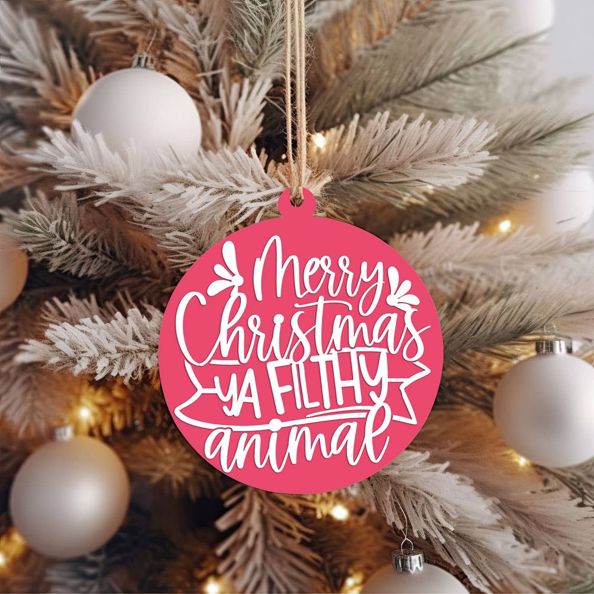 Gia Roma - Wholesale Ornament - Hanging Christmas Decor + Handmade Wooden Ornament Funny79