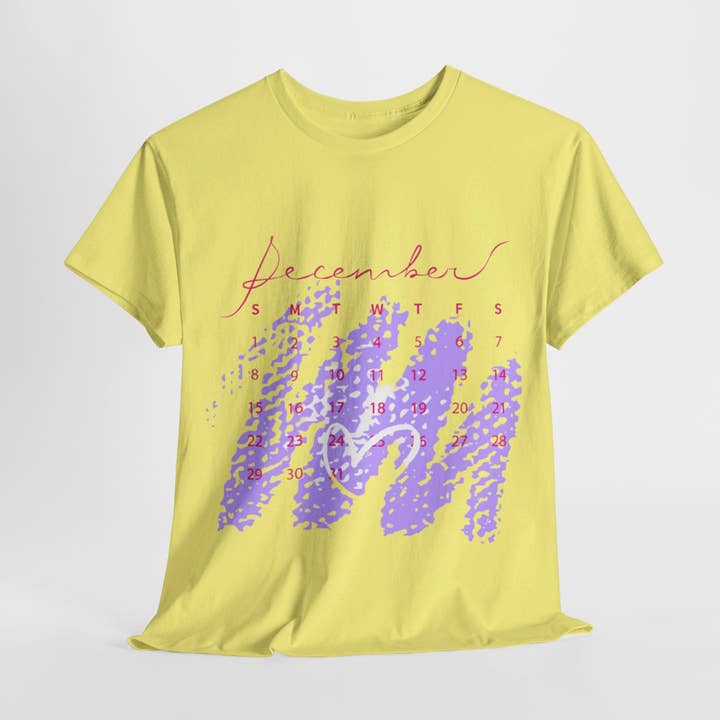 RCNSONS Unisex Heavy Cotton Dezember T-shirt for engroshandel hos RC'nSONS