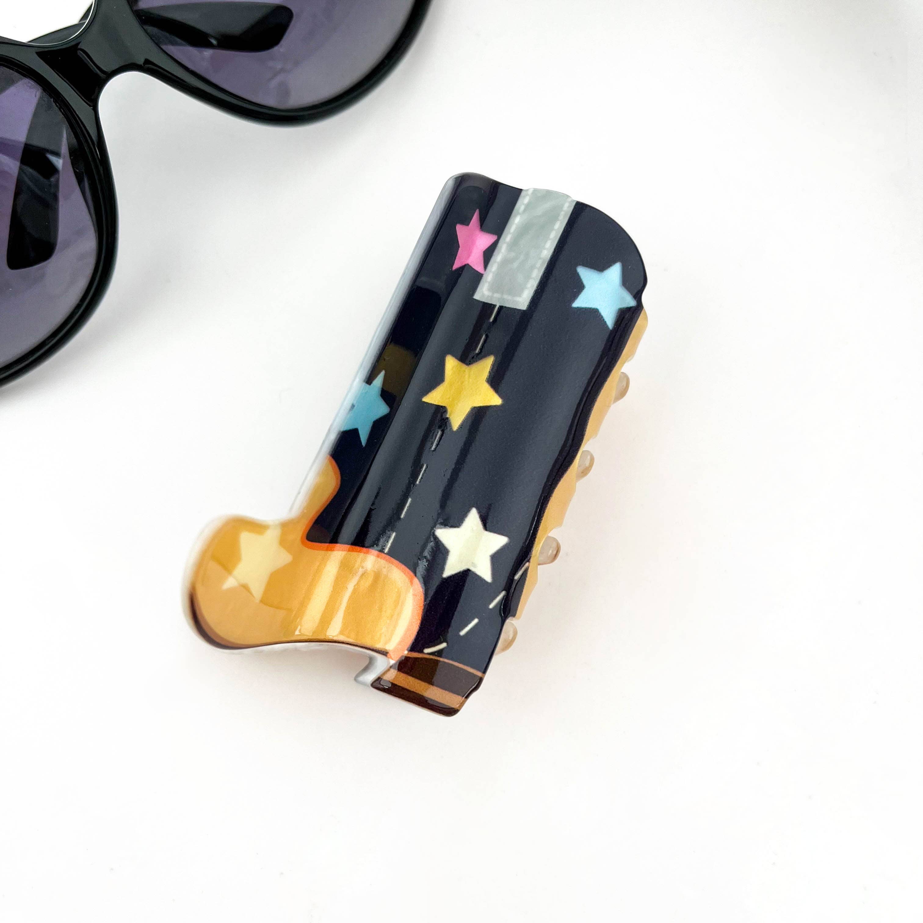 SoapElenGlen - Wholesale Hair Clip - Women's - Cute Cowboy Boot Hair Claw Clip, Sweet & Cool Western Style2