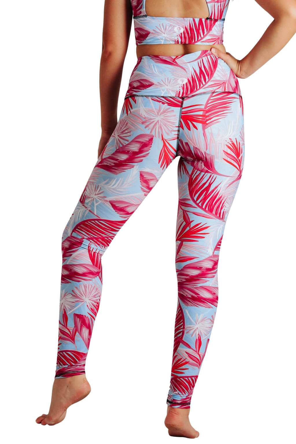 Yoga Democracy - Wholesale Athletic/Lounge Leggings - Women's - Hot Tropic Printed Yoga Leggings2