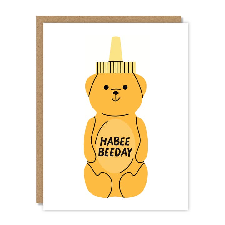 Carte Habee Beeday pour la vente par Tiny Buffalo Designs Co.