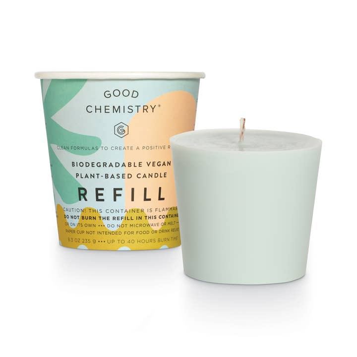 Good Chemistry - Wholesale Jar/Filled Candle - Sea Salt + Soothe Biodegradable Candle Refill