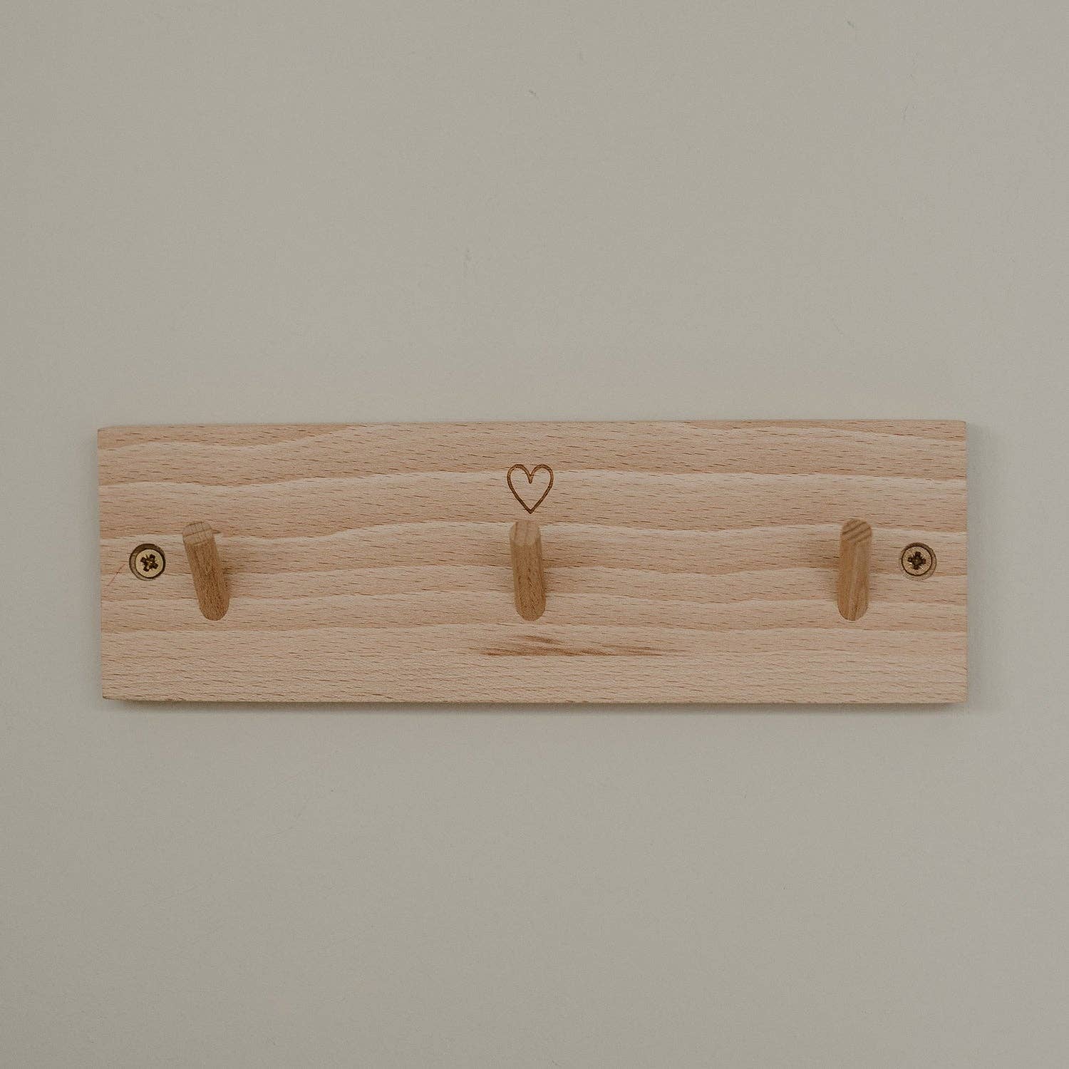 Eulenschnitt – wholesale Wall hook – hook strip heart 23cm (PU = 3 pcs)3