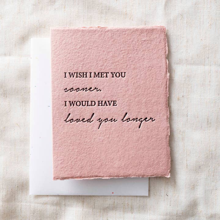Loved You Longer | Carte de vœux de mariage Love pour la vente par Paper Baristas