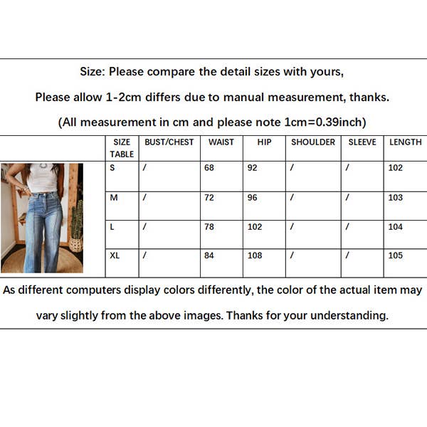 Hope & Sunshine - Vente Jean – femme - Jean décontracté à jambe droite extensible12