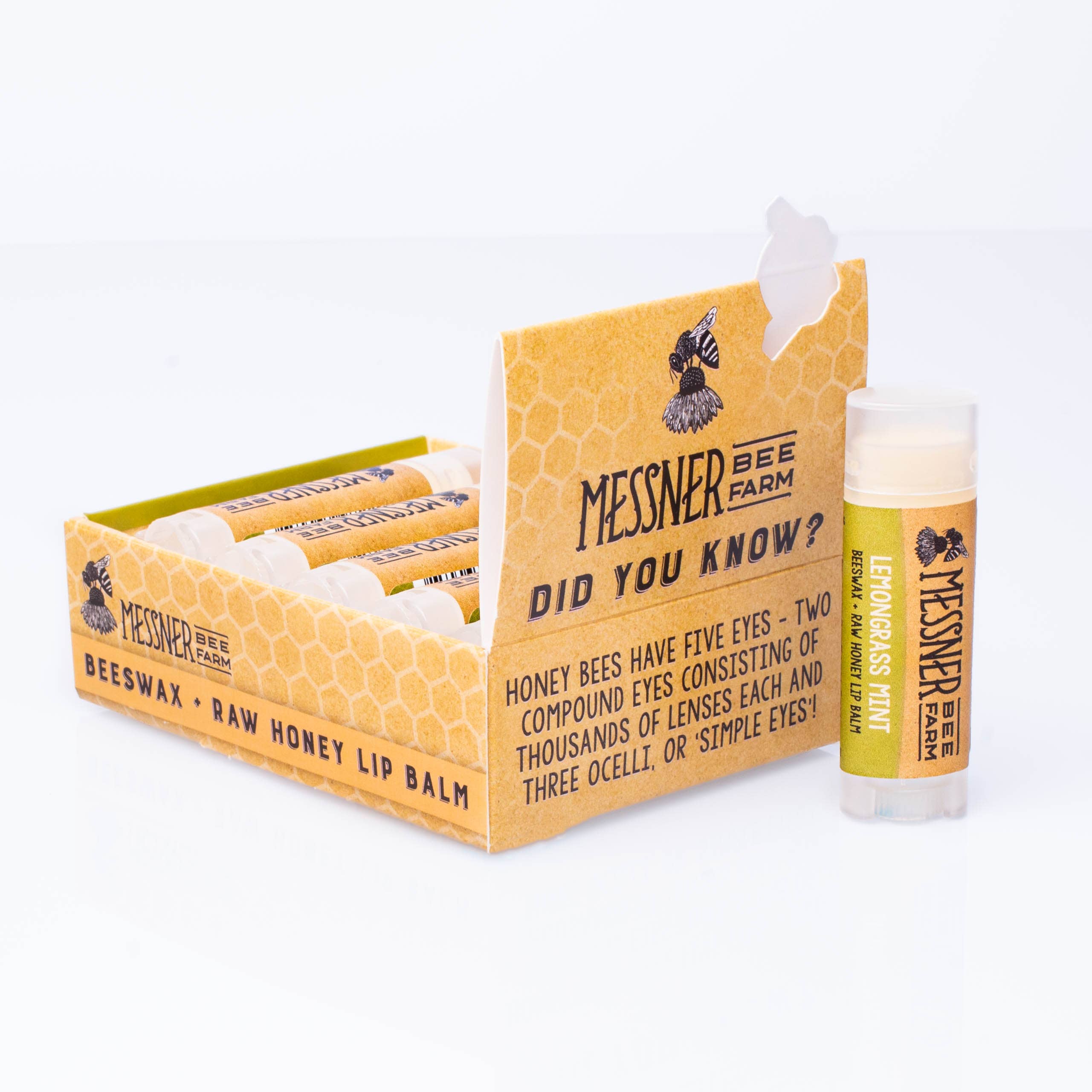 Messner Bee Farm - Wholesale Lip Balm - Lemongrass Mint Lip Balm1