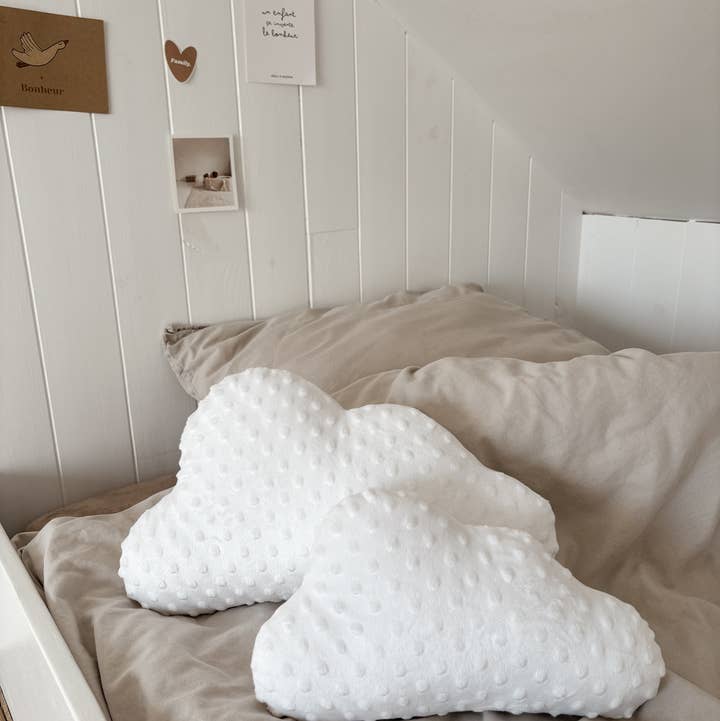 Edie & Joe - Wholesale Pillow/Cushion - Kids & Baby - White Dimple Fleece Cloud Cushions Nursery Decor0