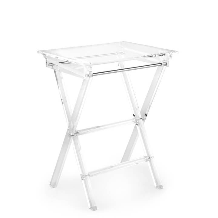 Huang Acrylic - Vente Tables d'appoint - Table pliante en acrylique Clarté2