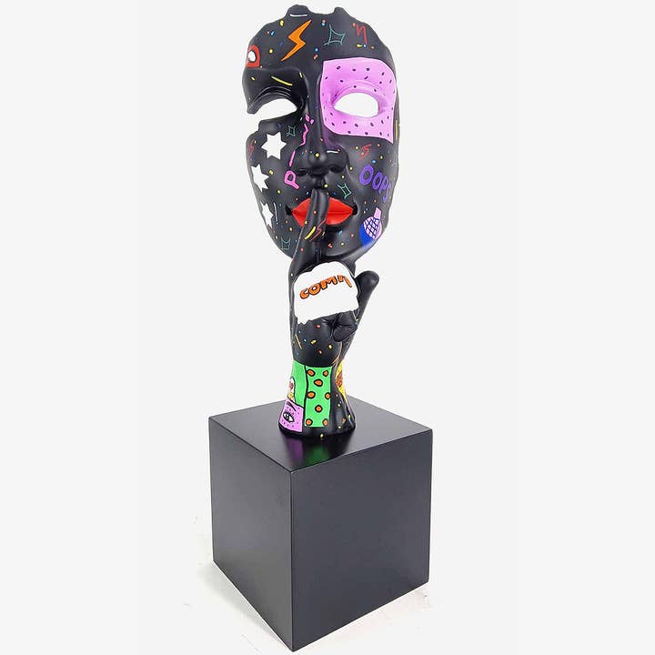 SILENCE PAT POP - Handmålad konstfigur för wholesale av JULIARTE