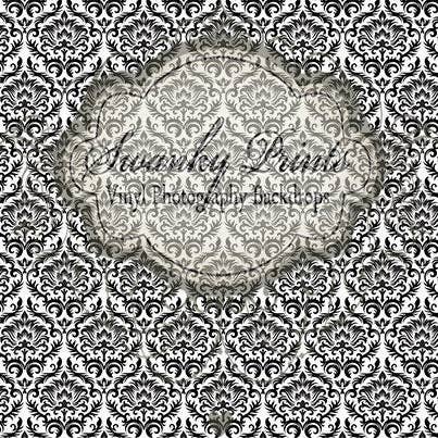 Toile de fond en vinyle de 10 pi x 7 pi /noir et blanc pour la vente par Swanky Prints