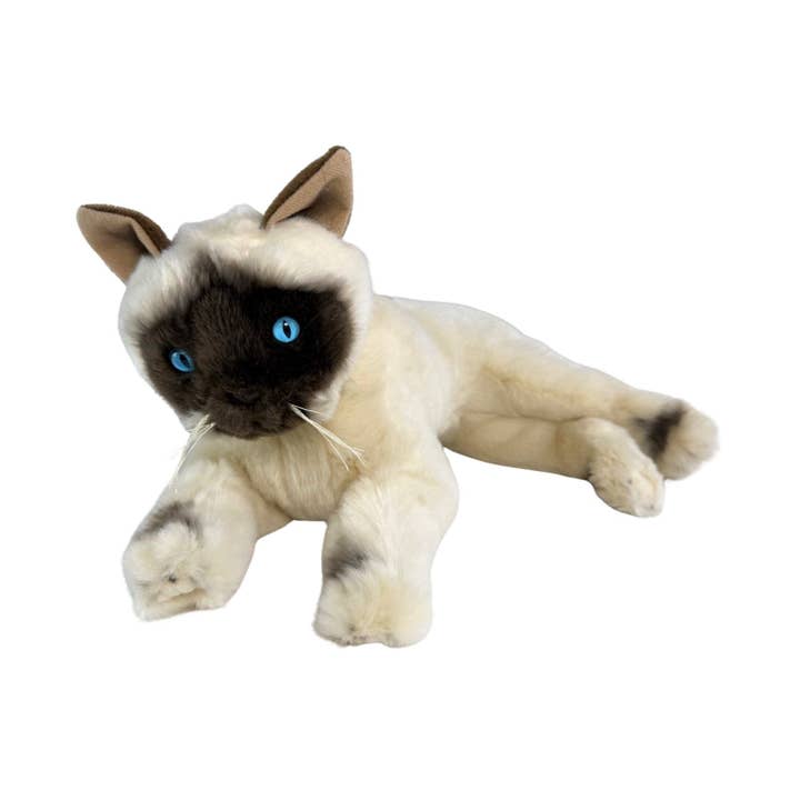 Bocchetta Plush Toys - Vendita all'ingrosso Peluche - Bambini e neonati - Mia - Gatto Burmese - 30 cm sdraiato