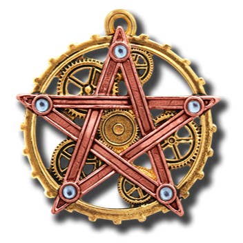 Penta Meridia - Engineerium Steampunk Pendant Necklace for wholesale by Eastgate Resource