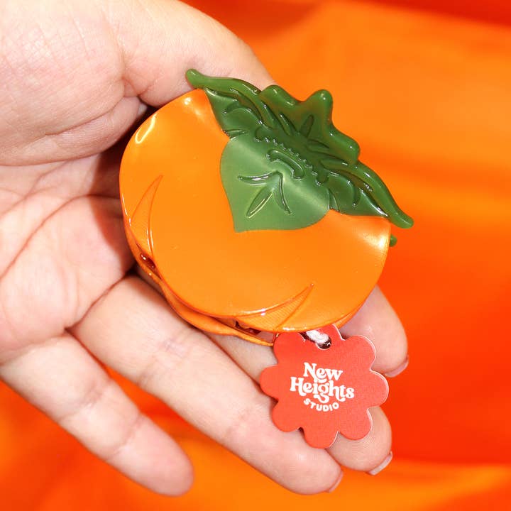 New Heights Studio - Wholesale Hair Clip - Women's - "Persimmon" Acetate Hair Claw, Mid-Autumn Festival Accessory4