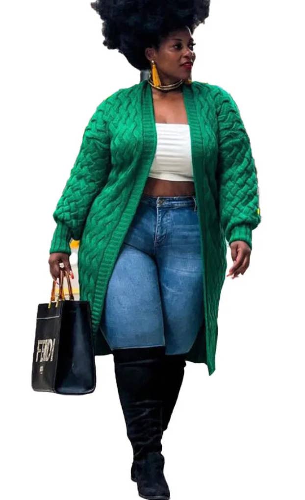 Serenity Collective - Wholesale Cardigan - Women's - Plus Size Sweater Cardigan, Size XL - 4XL1