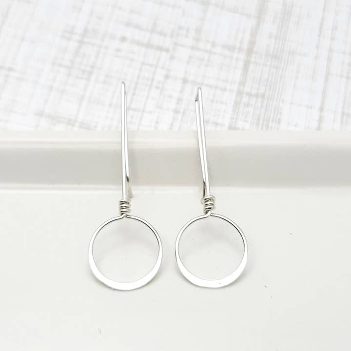 Bijou by SAM - Wholesale Dangle Earrings - Sterling Silver Threader Hoop Earrings - Handmade Earrings7
