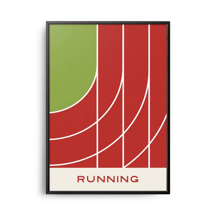 Mid-Century Modern Running Poster for wholesale by Weekend Concept