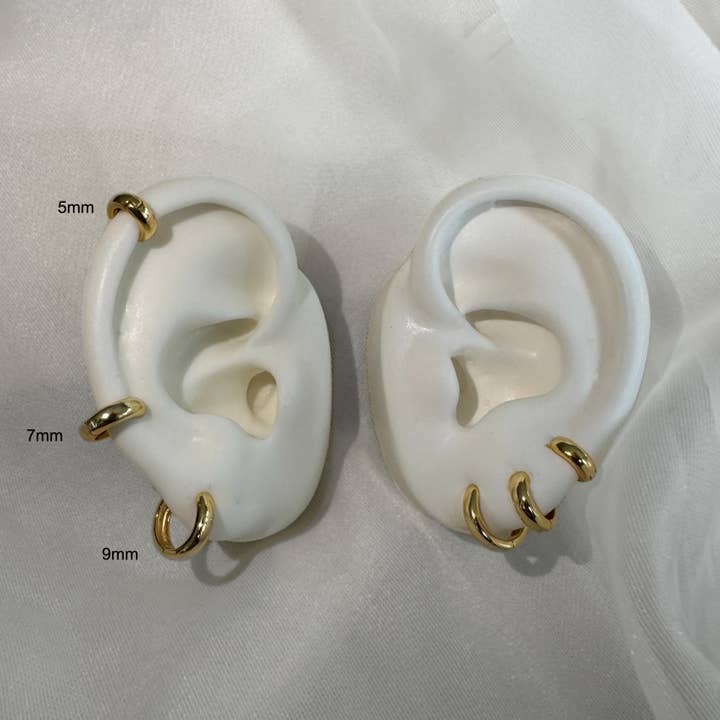 Love Local Jewelry - Wholesale Hoop Earrings - MIA BOLD HOOPS 7mm