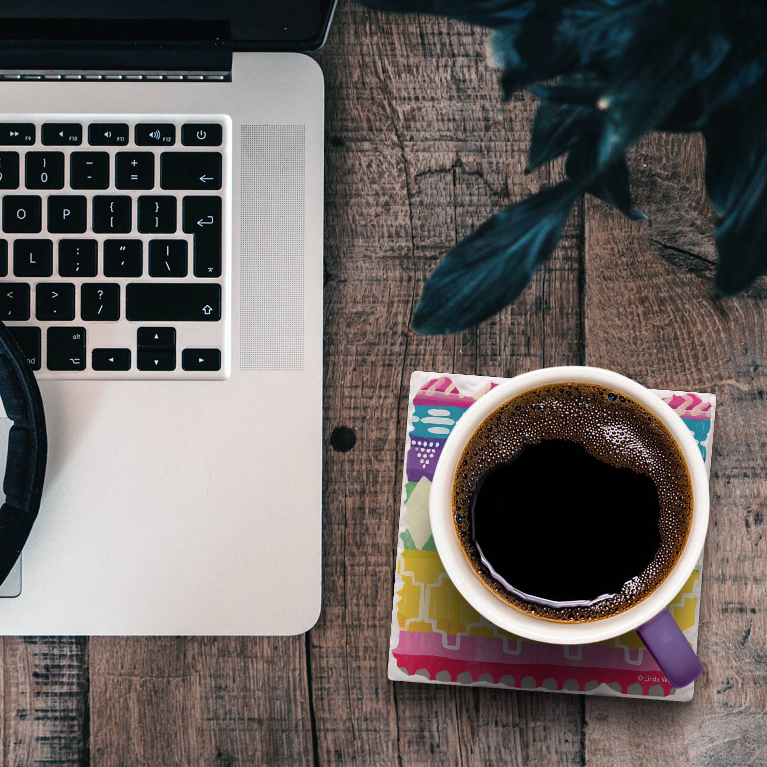 Conimar Promotions - Wholesale Coasters - "Color Fiesta" Single Tumbled Tile Coaster   5