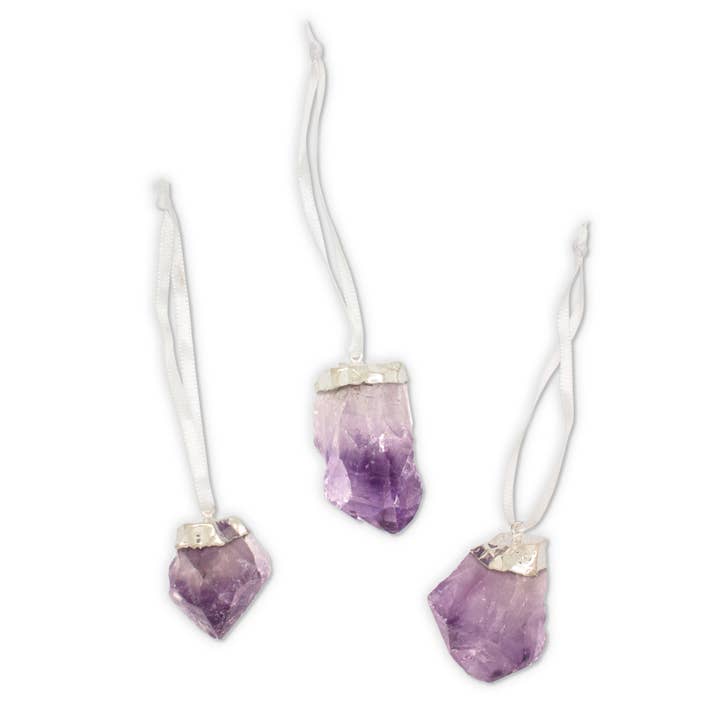 Crystal Holiday Ornament Set | Amethist voor wholesale door Hiouchi Jewels | Rose & Bolt Grateful Dead Jewelry