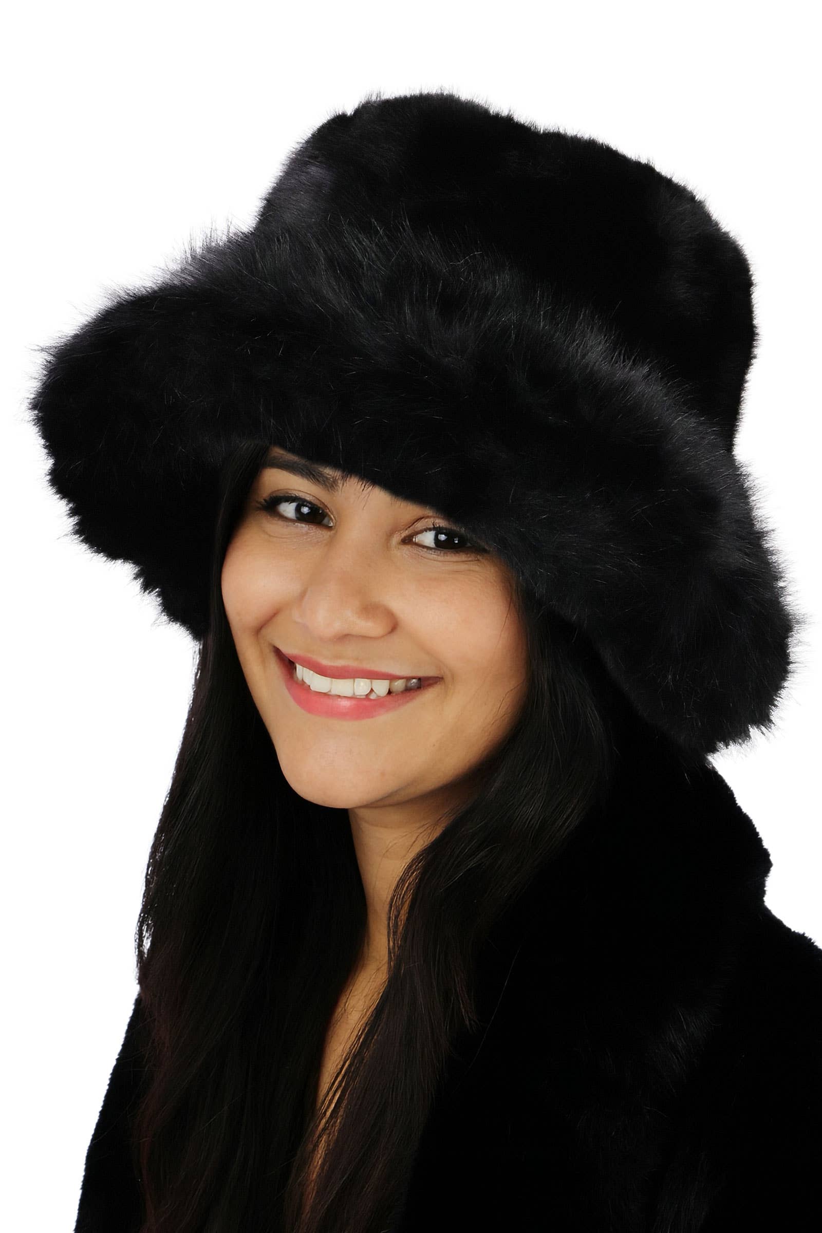 SURTIDO Sombrero de pescador de piel sintética Shaggy Fluffy de gran tamaño de venta al por mayor en Faire1