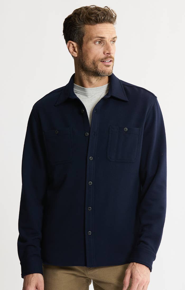 JACHS NY - Wholesale Button Down Shirt - Men's - Soft Touch Fleece Workshirt0