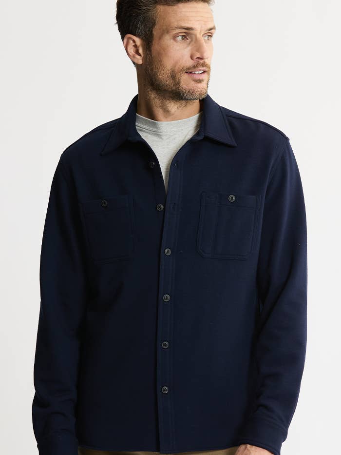 JACHS NY - Wholesale Button Down Shirt - Men's - Soft Touch Fleece Workshirt