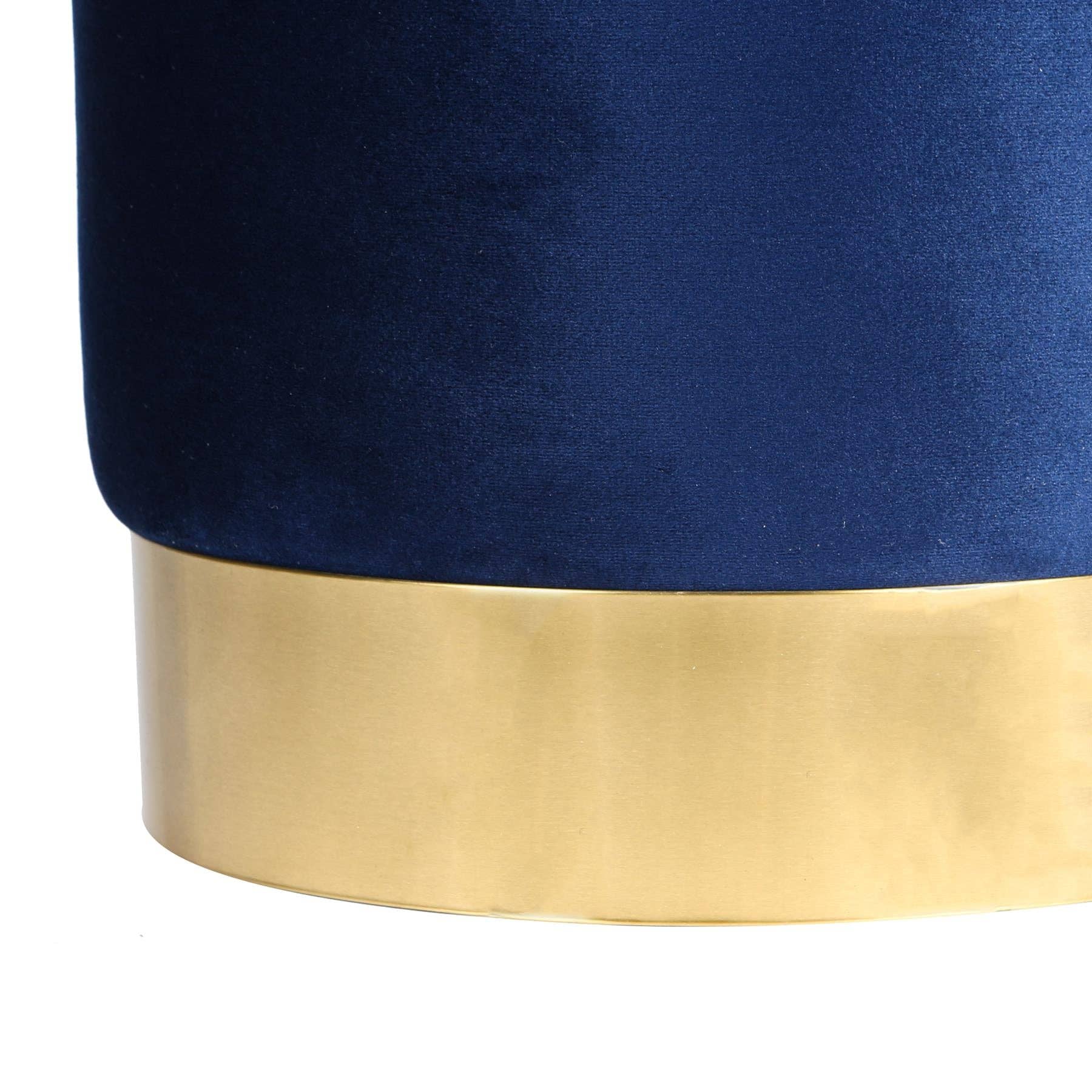 Rinkit Ltd – Großhandel Hocker – Runder samtbezogener Hocker als Fußbank – 29 cm Durchmesser x 36 cm Höhe – von Harbour Housewares6