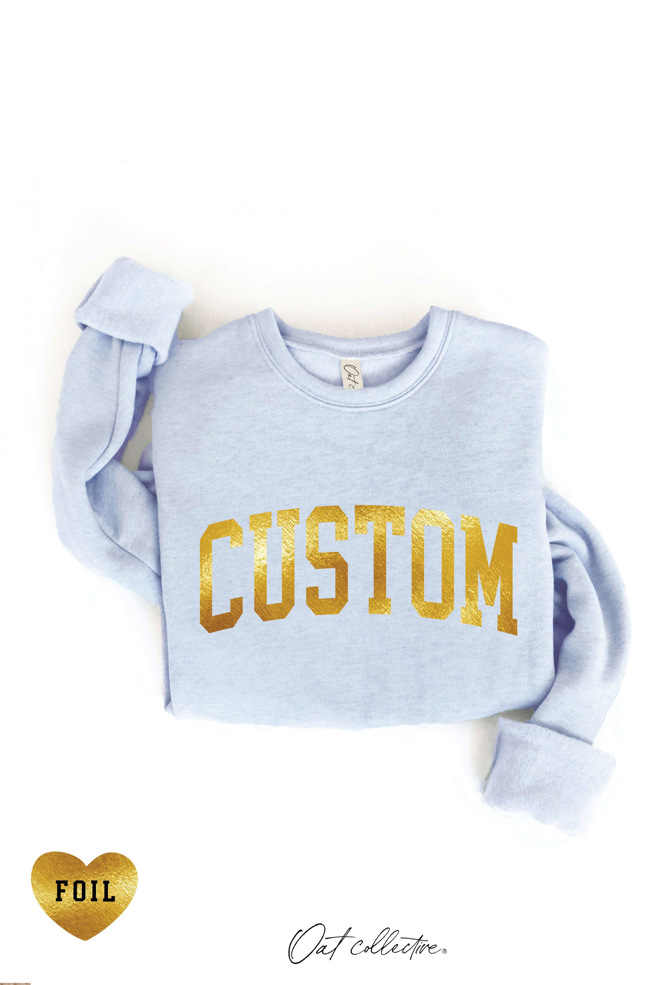 OAT COLLECTIVE - Venta al por mayor Sudadera estampada - Mujer - Sudadera gráfica personalizada con lámina2