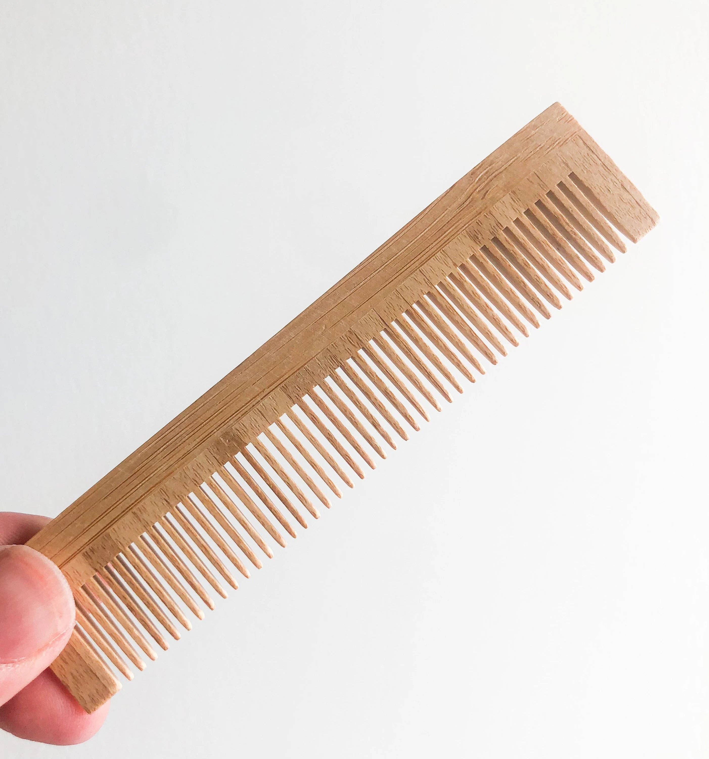Smile Boutiques - Vente Peigne/brosse à cheveux - Peigne naturel en bambou - Biodégradable et sans plastique3