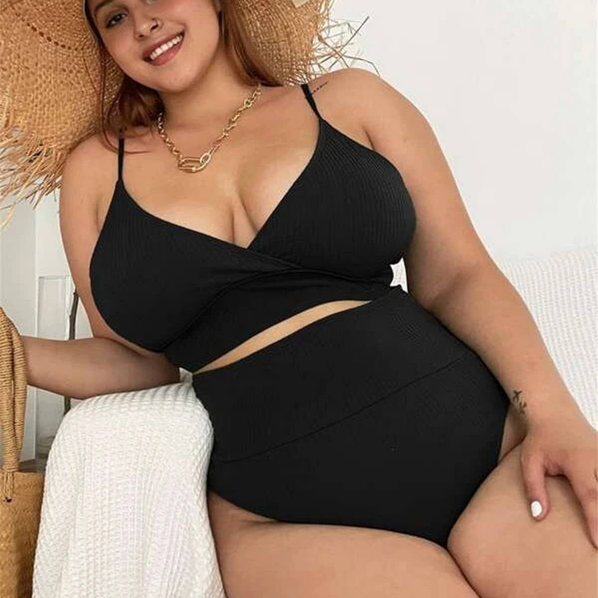 ACCITY - Wholesale Two Piece Swimsuit - Women's - High Waist Sexy Swimwear Plus Size for Women_CWMW02190