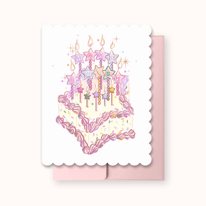 Make a Wish | Handmade Greeting Card for wholesale by Reverie Realm