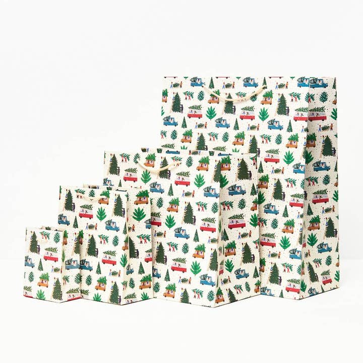 Tree Lot Christmas Gift Bag for wholesale by Paper Source Wholesale