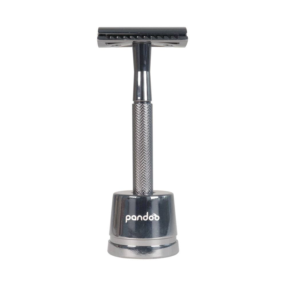 Pandoo – wholesale Razor – Metal safety razor | incl. 10 blades and holder0