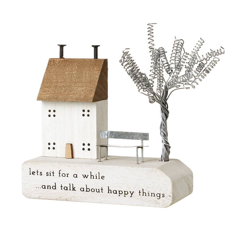 Heaven Sends – wholesale Decorative tabletop object – Happy Things Wooden House Block0