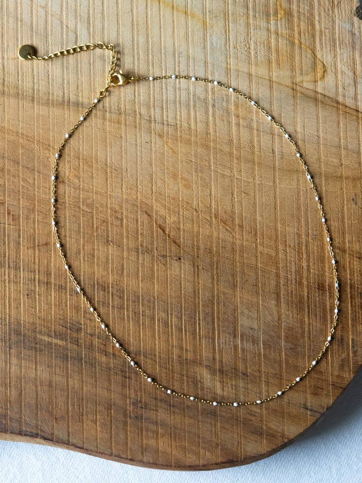 Erica choker - White for wholesale by SIKA BIJOUX