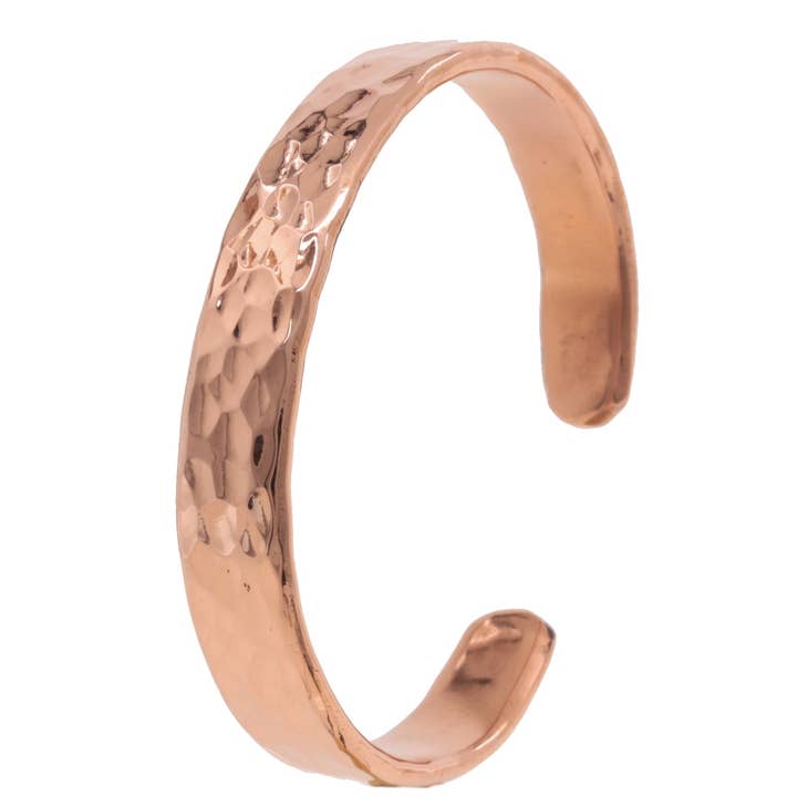 NEW | Bracelet | Copper | 10 mm wide | with forging marks | with engraving for wholesale by Lois Mathar - made in Munich