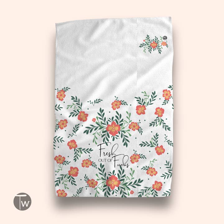 Torchon Vintage Fraîchement à Court de Fucks pour la vente par Twisted Wares